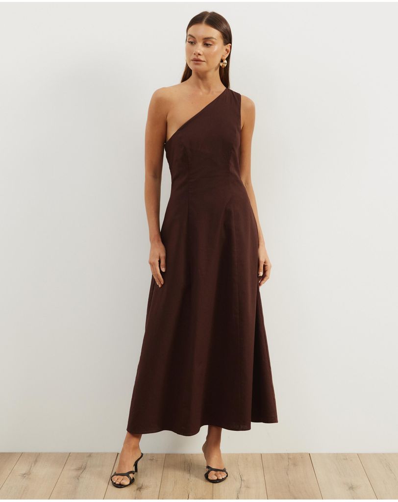 strapless open back dress Black Linen Asymmetric Mini Dress — Made in Spain