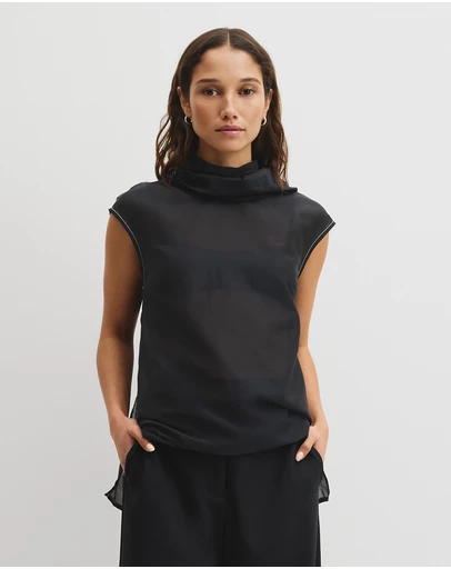 Country Road - Rolled Neck Top