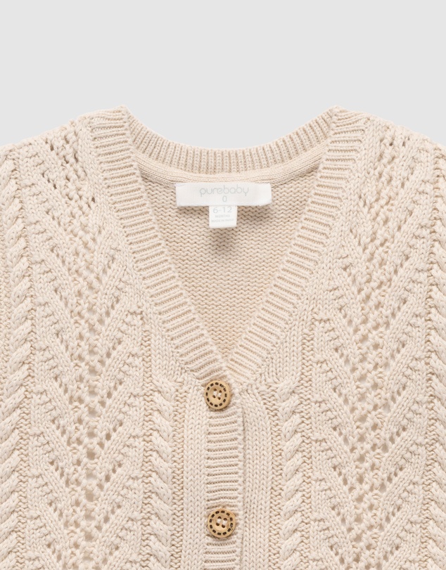 Purebaby - Knitted Vest -Kids-Babies