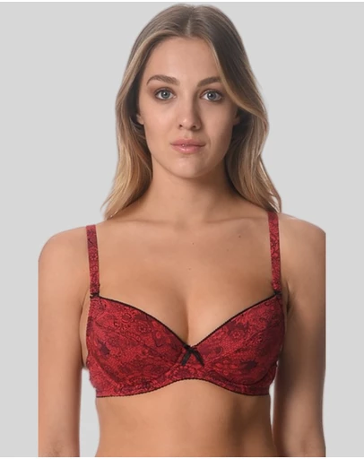 Underwear Of Sweden - Viola Bra-Red x2 Pack (Padded)