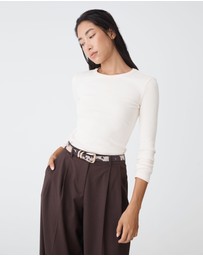 Forcast - Sienna Cowhide Belt