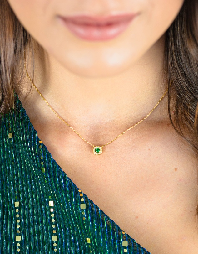Georgini - Milestone Emerald Halo Pendant