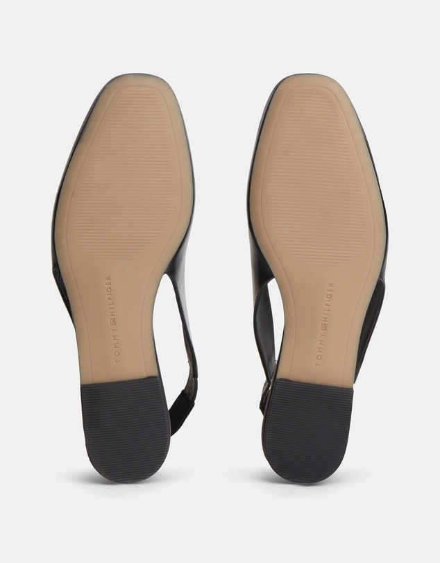 Tommy Hilfiger - Lana Leather Sling Back Ballerina Flats - Women's
