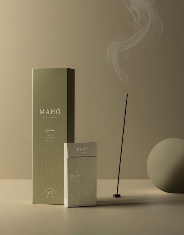MAHO Sensory - Brûlée Incense Sticks and Burner Kit