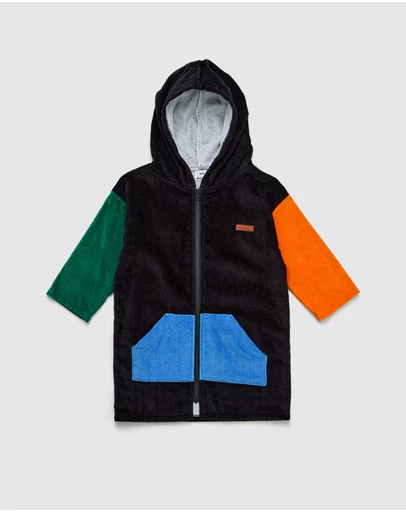 Crywolf - EVERYWHERE ZIP-UP TOWEL Seaside Colourblock