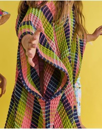 Kip&Co - Florida Tartan Kids Waffle Poncho - Kids