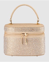 Olga Berg - Beckie Zip Top Crystal Bag