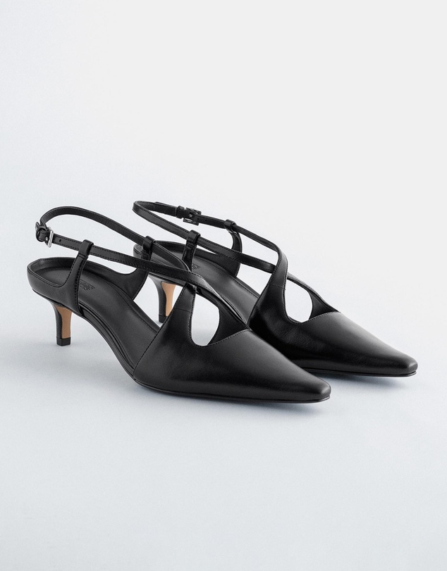 & Other Stories - Criss-Cross Leather Slingback Pumps