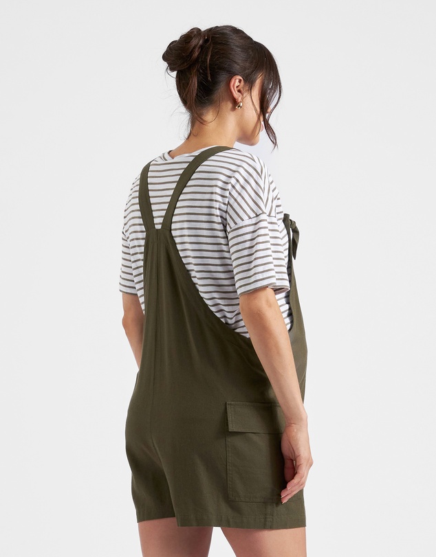 Ripe Maternity - Terry Linen Playsuit