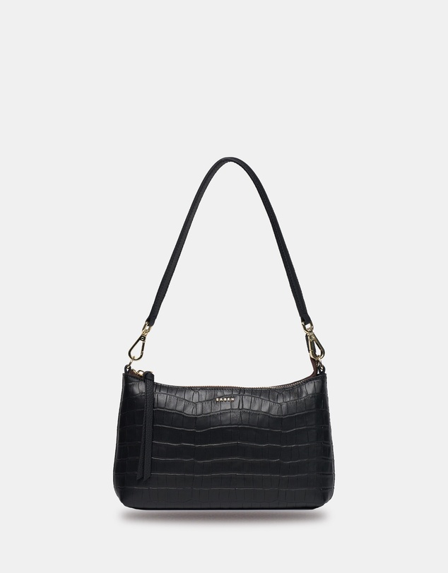 SABEN - Haven Shoulder Bag Black Croc