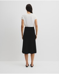 Country Road - Australian Cotton Blend Knit Midi Skirt