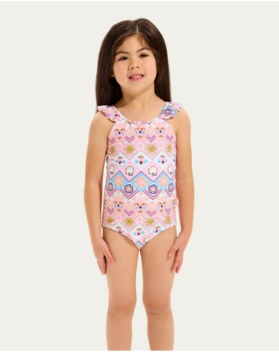 Seafolly - Geo Blossom One-Piece - Kids