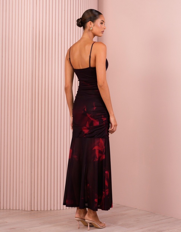 Azzurielle - Oleen Mesh Maxi Dress