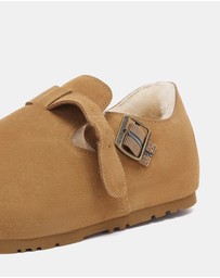 EVERAU - EverAU Ugg Hazora Cow Suede Upper Loafer Oxfords Flats