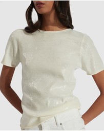 Decjuba - Sofia Sequin Knit Tee