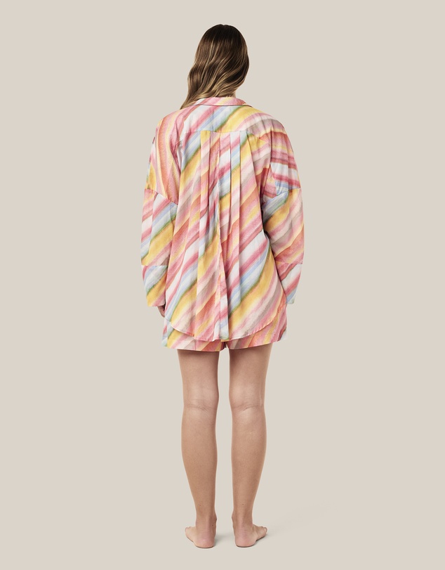 Papinelle - Sophie Stripe Long Sleeve Boxer PJ Set