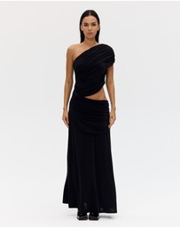 Third Form - Crave Rouched Floor Length Dress