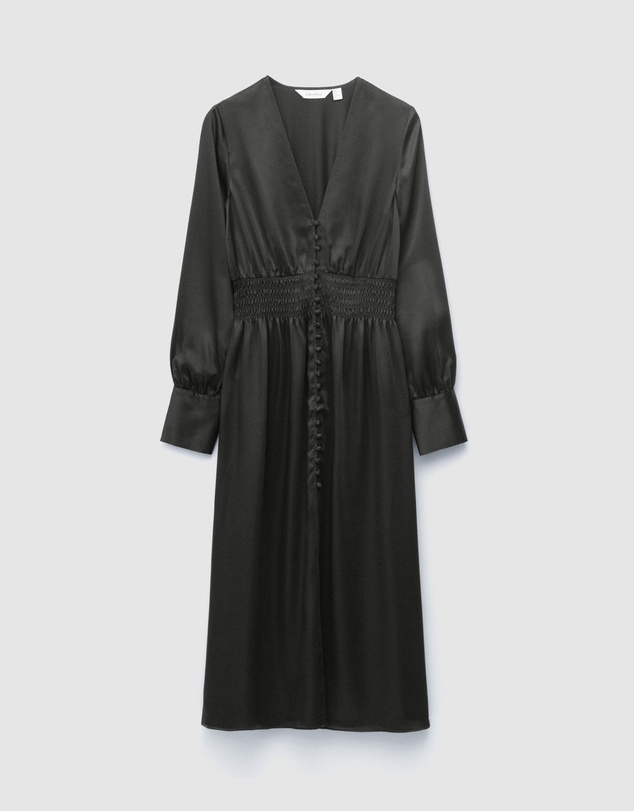 & Other Stories - Satin Midi Shirt Dress
