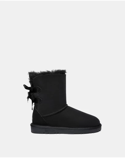 EVERAU - EverAU Ugg Short Back Bow Sheepskin Upper UGG Boots