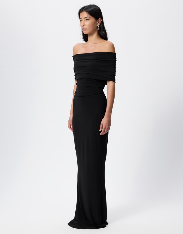 Norma Kamali - Sleeveless Cowl Neck Hooded Bodysuit