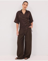 Calli - Easton Satin Shirt
