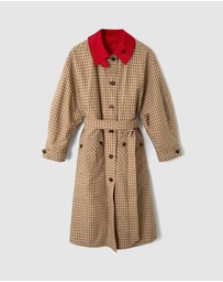 Damson Madder - Anja Reversible Honey Trench