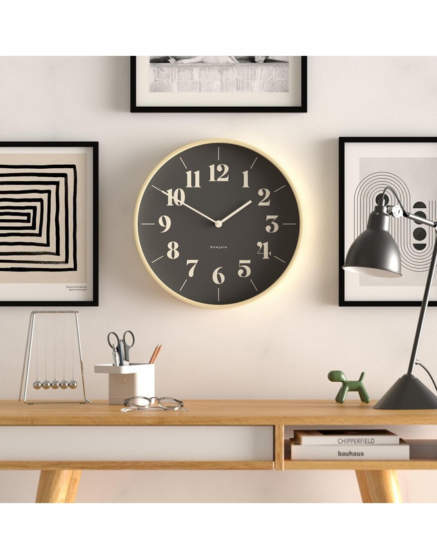 Newgate - Newgate Mr Clarke Clock Pale Wood Reverse Hopscotch Dial