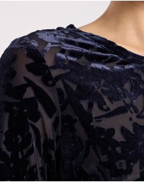 David Lawrence - Aster Velvet Burnout Top