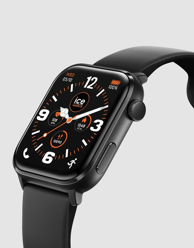 Ice-Watch - Ice smart 3.0 1.78 Amoled GPS Black Silicone Strap Watch