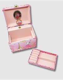 Claris The Chicest Mouse In Paris By Pink Poppy - Claris The Chicest Mouse in Paris Pearl Musical Jewellery Box