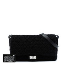 Pre-Loved by Azura Reborn - Pre-Loved Jumbo Reissue 2.55 Quilted Tweed Easy Messenger Flap