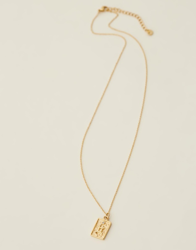 Carly Paiker - Gemini Star Sign Zodiac Tag Necklace