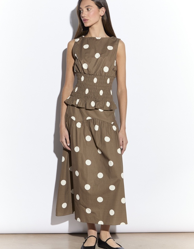Glamorous - Sleeveless Shirred Top