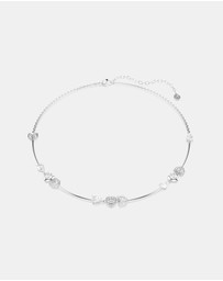 Swarovski - Idyllia Necklace, Heart With Arrow, White, Rhodium Plated