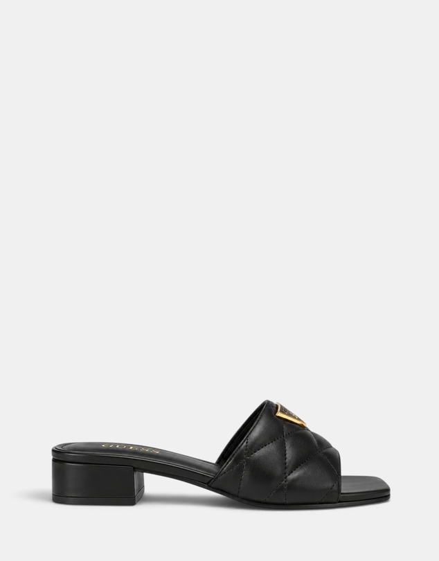 GUESS - Rebut Quilted Block Heel Sandals