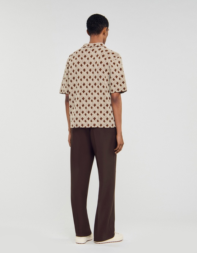Sandro - Terry Rope Shirt Cardigan