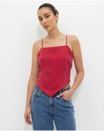 Calli - Cupro Scarf Top
