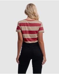 DVNT - Read Between Crop Top