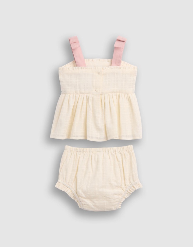 GAP - Sleeveless Embroidered Bow Tank Shorts Set - Babies