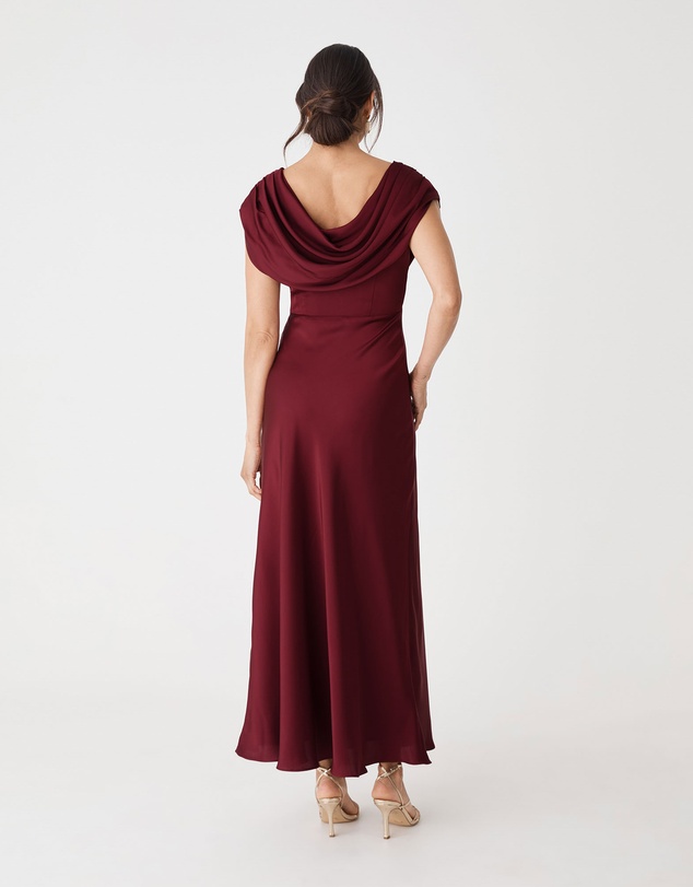 Forcast - Caroline Cowl Satin Dress