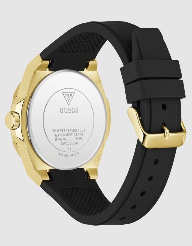 GUESS - GUESS Mens Gold-Tone Multifunction Watch