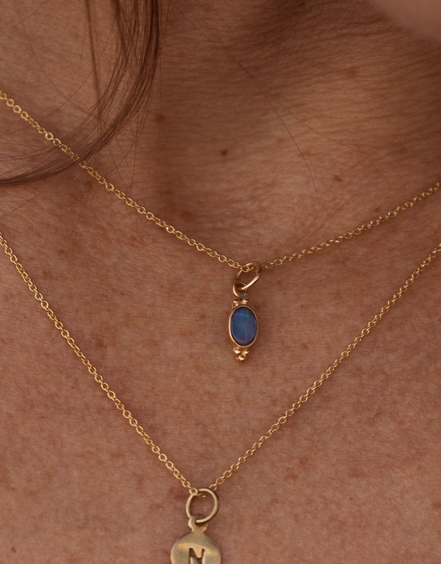 Ichu - Opal Trio Necklace Gold
