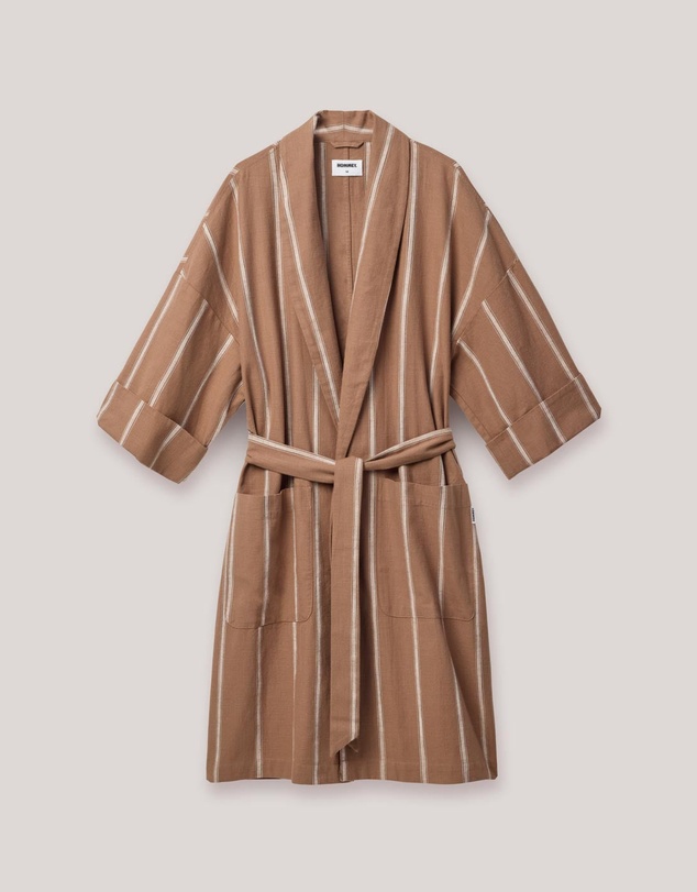 Hommey - Striped Ramie Robe