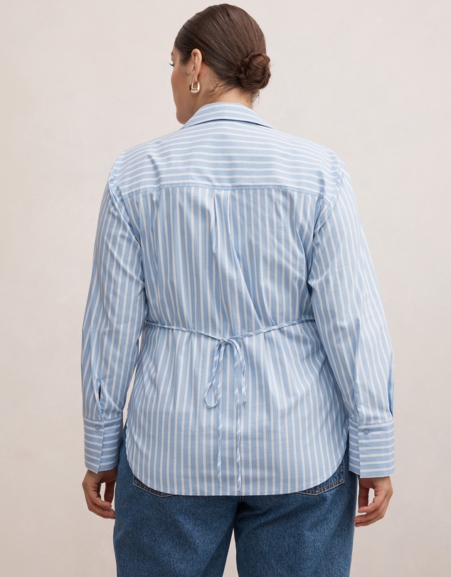 Forever New Curve - Tina Curve Tie Back Shirt