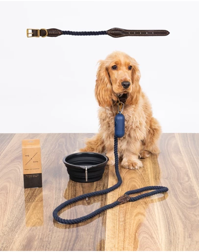 Mog & Bone - Classic Walk Bundle- Navy Rope
