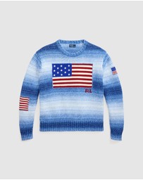 Polo Ralph Lauren - Flag Ombré Cotton Sweater