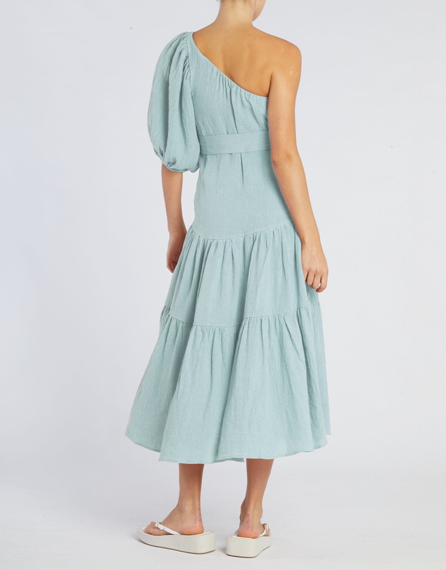 Amelius - Saloma Linen One Shoulder Dress