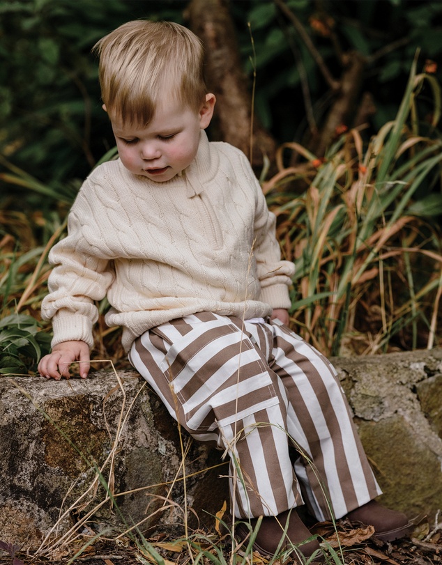Kynd Baby - Stripe Pant in Brown Stripe
