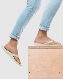 Tolu Australia - Ivory Thongs With Arch Support