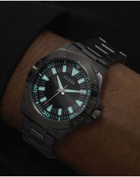 GUESS - GUESS Men's Black Analogue Watch